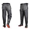 BcoMfy Fishing Hunting Hip Waders With Adjustable Snap Closure 80cm/31.5in Tall Pvc Fishing Boots (Color : Black, Size : 6) view 2