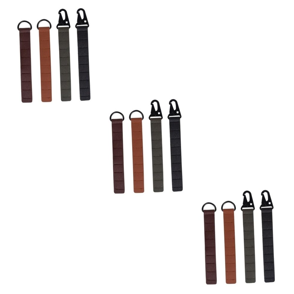 BESPORTBLE 12pcs Tent Peg Sleeve Holder Chain Pu Leather Camping Nail Storage Bag for Outdoor Activities Hanging Nail Holder for Easy Access and Organization