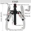 Lamar apparatus Special Puller for Washing Machine Remove Bearing Two Claw/three Claw 4 Inch/6 Inch Puller Double Hole Tools (Color : 4-inch silver) view 2