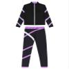 Loodgao Kids Girls Long Sleeve Figure Skating Jacket with Pants Set 2 Piece Tracksuit Ice Skating Gym Running Sports Suit Purple 8 Years view 3