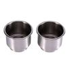 2Pcs Stainless Steel Cup Drink Bottle Holder Silver For Marine Boat Yacht RV Camper - Rust-Resistant and Versatile Beverage Storage view 1
