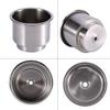 2Pcs Stainless Steel Cup Drink Bottle Holder Silver For Marine Boat Yacht RV Camper - Rust-Resistant and Versatile Beverage Storage view 2