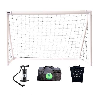EERSTA 2 Pack Inflatable Football Goals, 4V4 Indoor and Outdoor Folding Game Training Goals, Football Goal Children's Football Net