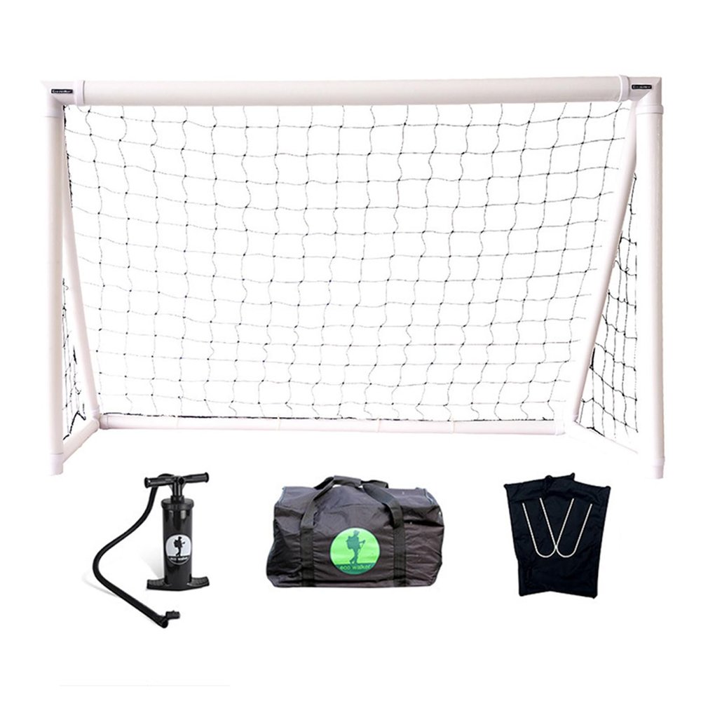 EERSTA 2 Pack Inflatable Football Goals, 4V4 Indoor and Outdoor Folding Game Training Goals, Football Goal Children's Football Net