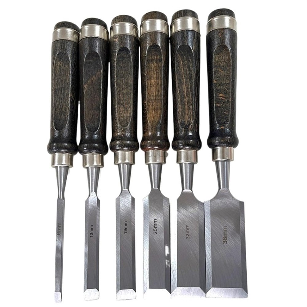 6/10/12/19/25/32mm Wood Carving Knife Chisel Carpentry Flat Chisels Woodworking DIY Professional Sculptural Cutter Woodcut Tools (Size : 32mm)