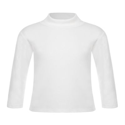 Shinsto Kids Boys Girls Turtleneck Long Sleeve Shirt Winter Autumn Thermal Underwear Tops Casual T-Shirts White 5-6 Years