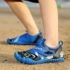 UBFEN Kids Water Shoes Aqua Socks for Boys Girls Barefoot Beach Pool Sports Quick Dry Toddlers Little Big Kid Non-Slip Lightweight Swim Shoes F Blue 8 Toddler view 4