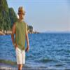 COOFANDY Sleeveless Button Up Shirt for Men Beach Casual Tank Tops Summer Henley Tank Shirts Fashion Tunic Army Green view 4