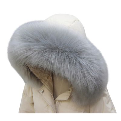 ECYC Ltd Faux Fur Collar Scarf Detachable Faux Fur Hood Trim Replacement Men's Women's Winter Warm Fluffy Furry Collar Neck Warmer Scarf Wrap for Unisex Winter Coat