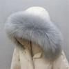 ECYC Ltd Faux Fur Collar Scarf Detachable Faux Fur Hood Trim Replacement Men's Women's Winter Warm Fluffy Furry Collar Neck Warmer Scarf Wrap for Unisex Winter Coat view 2