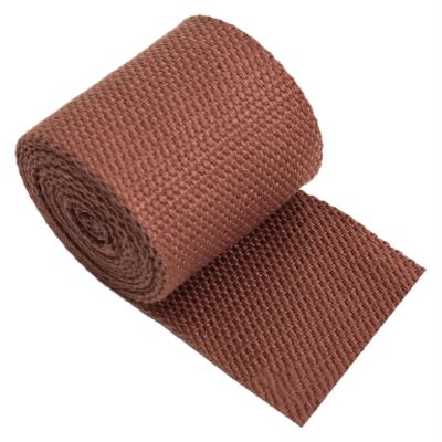 Canvas Cotton Webbing Straps 20mm Tape Upholstery Backpack Luggage Strapping DIY Crafts, 5/10/20Yards Length(Color:Wit, Size : 20MM x 5Yard) (Color : Bruin, Size : 20MM x 20Yard)