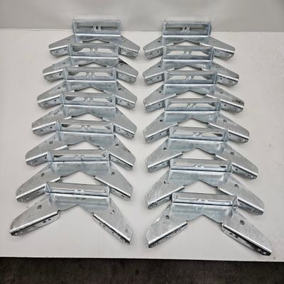 Pontoon Trailer V Wing Brackets Bunk Bolster Boat Pontoon V Wing Brackets, 14 Pack, for Boat Trailer