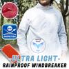 xoxingysm Mens Cycling Running Rain Jacket Lightweight Waterproof Biking Hiking Windbreaker Raincoat Ultra-Light Packable Green view 3