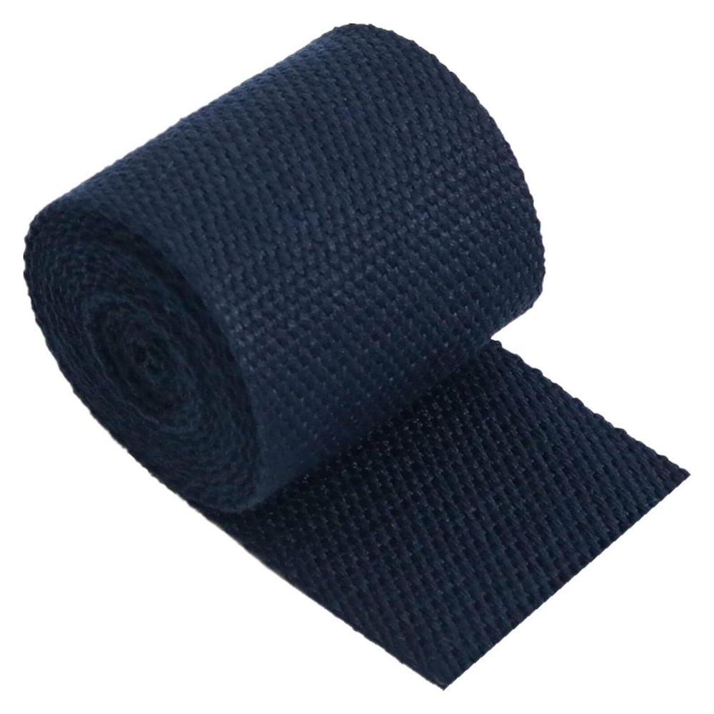 Canvas Cotton Webbing Straps 20mm Tape Upholstery Backpack Luggage Strapping DIY Crafts, 5/10/20Yards Length(Color:Wit, Size : 20MM x 5Yard) (Color : Navyblue, Size : 20MM x 20Yard)