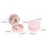 Jewelry Case Portable Jewelry Box Round Shape Jewelry Case Travel Jewelry Organizer Box Girl Stylish And Elegant Jewelry Storage Box Easy to access view 2