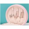 Jewelry Case Portable Jewelry Box Round Shape Jewelry Case Travel Jewelry Organizer Box Girl Stylish And Elegant Jewelry Storage Box Easy to access view 3