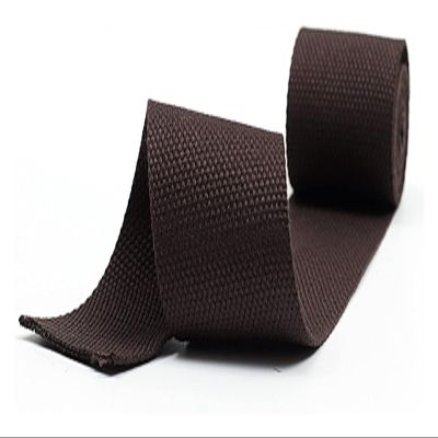 VIGANI Webbing Strap 25mm, Cotton Canvas Upholstery Webbing Straps for Bags Making Luggage DIY Accessories(Color:Red, Size : 25MM x 5Yards) (Color : Coffee, Size : 25MM x 5Yards)