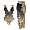 Sales Today Only Plus Size Swimsuit for Women Casual One Piece Bathing Suits Bikini Ties Swimsuits Fashion Pretty Print Tankini Set Black one Piece Swimsuits for Women view 1