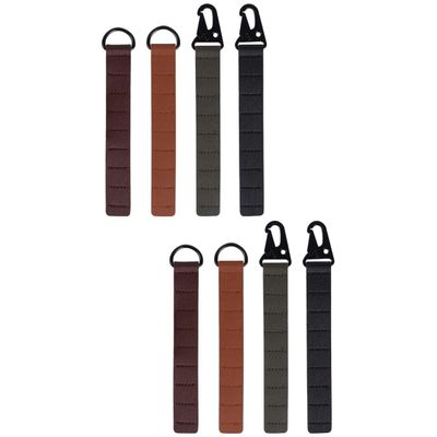 VANZACK 8pcs Outdoor Camping Tent Poles Pop up Tent Stakes Peg Sleeve Leather Stake Holder Storage Organizer Bag