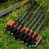 VANZACK 8pcs Outdoor Camping Tent Poles Pop up Tent Stakes Peg Sleeve Leather Stake Holder Storage Organizer Bag view 3