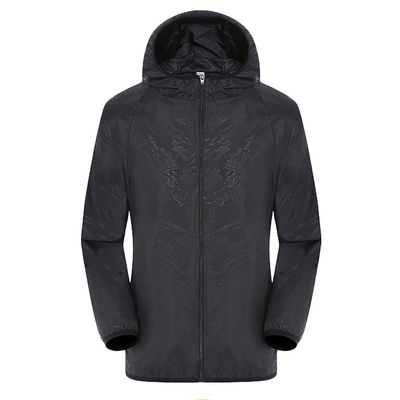 xoxingysm Mens Cycling Running Rain Jacket Lightweight Waterproof Biking Hiking Windbreaker Raincoat Ultra-Light Packable Black