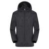 xoxingysm Mens Cycling Running Rain Jacket Lightweight Waterproof Biking Hiking Windbreaker Raincoat Ultra-Light Packable Black view 1