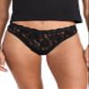 hanky panky Women's Signature Lace High Cut Thong, Black, XS view 1