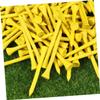 WOONEKY 100pcs Yellow Wooden Golf Tees Yards Tees for Outdoor Sports and Design for Driving Range and Practice Sessions view 3
