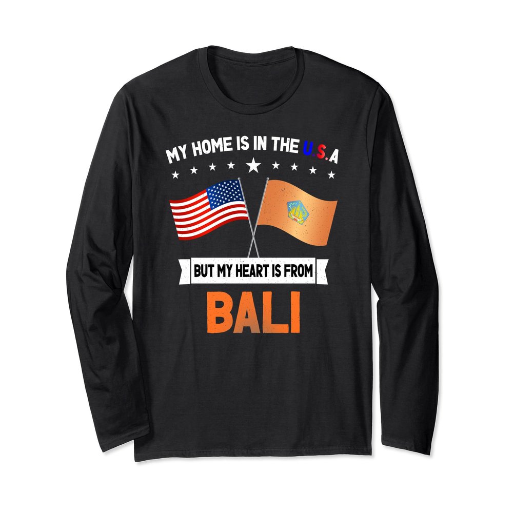 Bali & USA Long Sleeve T-Shirt
