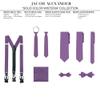 Jacob Alexander Young Boys' Solid Color Pre-Tied Adjustable Banded Bow Tie - Wisteria view 4