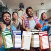 10 Line Football Scratch Off Strip Cards (100 Cards/Pack) - Superbowl Pool Cards - Football Strip Cards Scratch Off - Scratch Off Betting Cards - Football Scratch Off Cards (White) view 4
