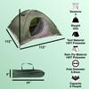 5 Pack Emergency Waterproof Pop Up Tents for Camping, Homeless People Bulk Cold Weather Outdoor 6 Person Tents with Rain Fly, Carrying Bag view 2