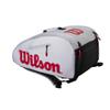 Wilson Super Tour Pickleball Bag - Holds up to 3 Paddles, Grey/Red/Black view 2
