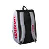Wilson Super Tour Pickleball Bag - Holds up to 3 Paddles, Grey/Red/Black view 3