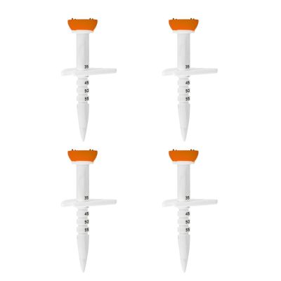 4pcs Plastic Golf Training Ball Tees Stand Height Adjustable Golf Tees Outdoor Step Down Golf Ball Holder Golf Gift Step Down Golf Ball Holder Adjustable Height Golf Accessories Lightweight Golf Tool