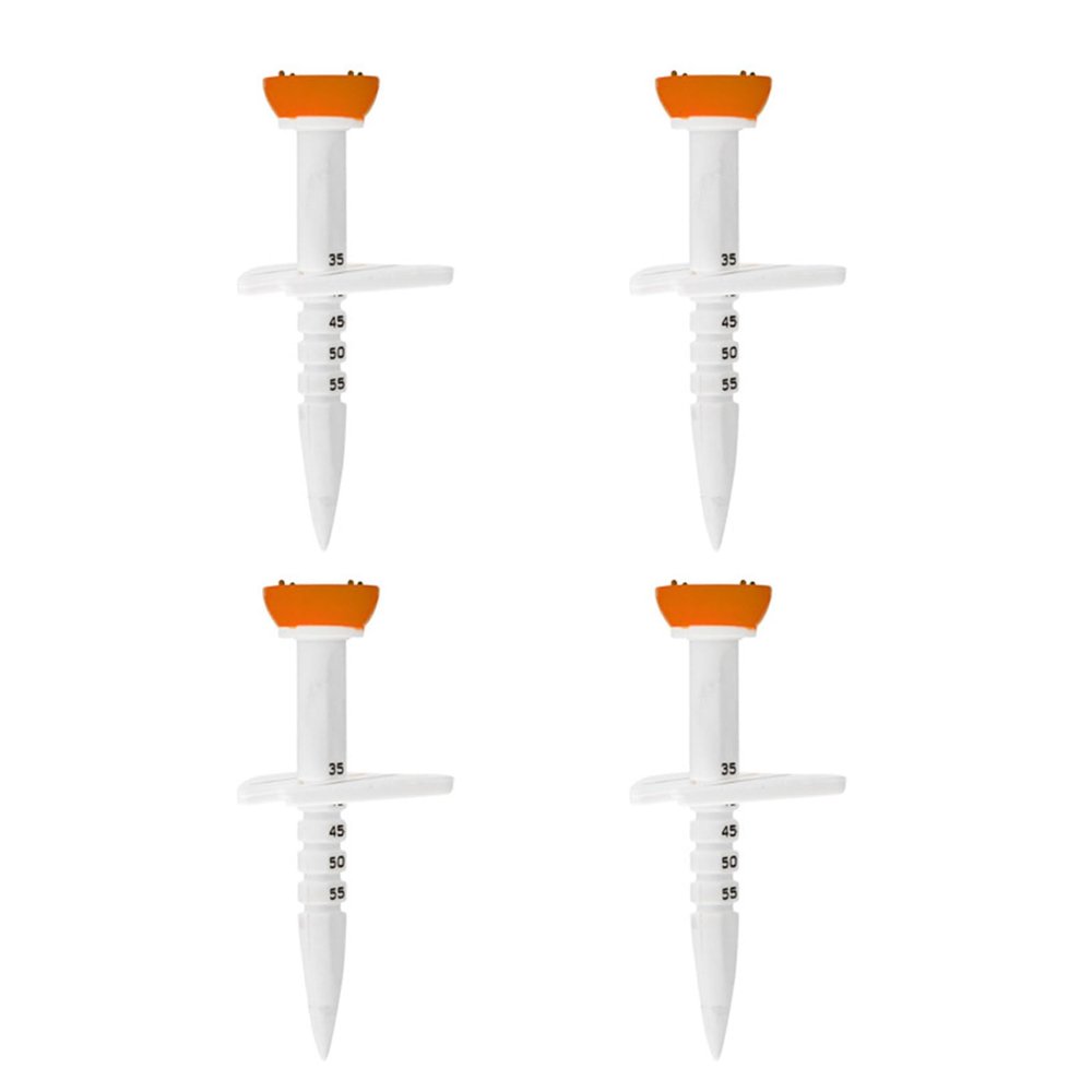 4pcs Plastic Golf Training Ball Tees Stand Height Adjustable Golf Tees Outdoor Step Down Golf Ball Holder Golf Gift Step Down Golf Ball Holder Adjustable Height Golf Accessories Lightweight Golf Tool