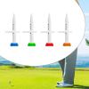 4pcs Plastic Golf Training Ball Tees Stand Height Adjustable Golf Tees Outdoor Step Down Golf Ball Holder Golf Gift Step Down Golf Ball Holder Adjustable Height Golf Accessories Lightweight Golf Tool view 3