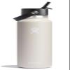 Hydro Flask Water Bottle - Insulated Stainless Steel - Wide Straw Lid, Non Spill, Leakproof in 40 Oz Oat Tan view 1