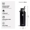 Hydro Flask Water Bottle - Insulated Stainless Steel - Wide Straw Lid, Non Spill, Leakproof in 40 Oz Oat Tan view 4