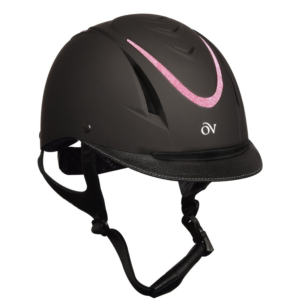 OVATION OV Z-6 Glitz II Helmet, Color: Black Glitter Pink, Size: XXS/XS (400041BKGPKXXSX)