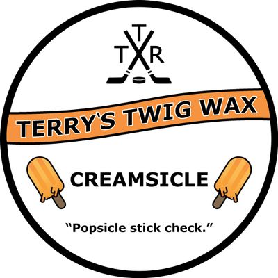 Terry's Twig Wax - Creamsicle (Extra Grip Hockey Stick Wax) for Hockey Blades, Increased Puck Control, Stick Tricks Michigan, Water Resistant