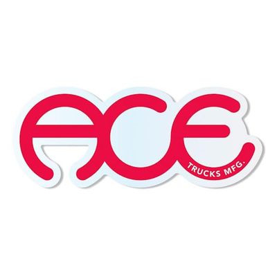 Ace Trucks Skateboard Sticker Rings 2.5"" x 5.5"", Red