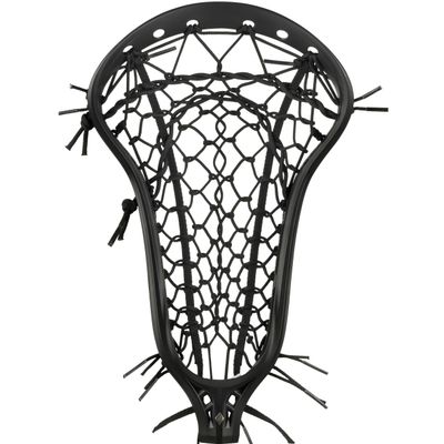 Womens Mark 2 Midfield Lacrosse Head Strung with Tech Trad (High Pocket - Black/Black)
