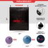 PowerNet Plyometric Training Bundle, Softball & Baseball Training Equipment, Weighted Balls & Hanging Plyo Mat, Portable Backstop for Plyometric Balls, Baseball Pitching Trainer view 3