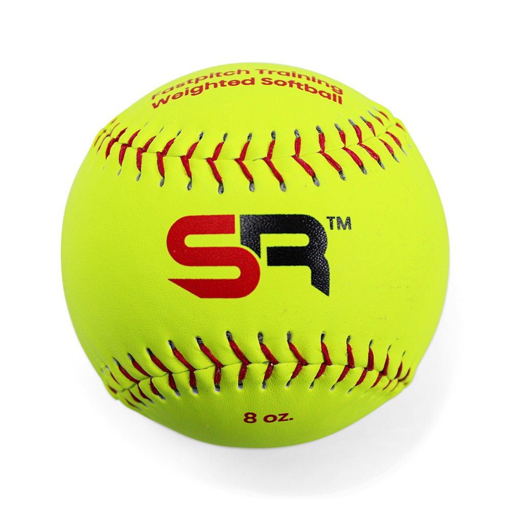 Score It Right - Weighted Training Softballs, 5 Weights (4oz, 5oz, 8oz, 10oz, 12oz), Soft Touch for Skill Improvement - Suitable for All Players, 12-inch (8oz)