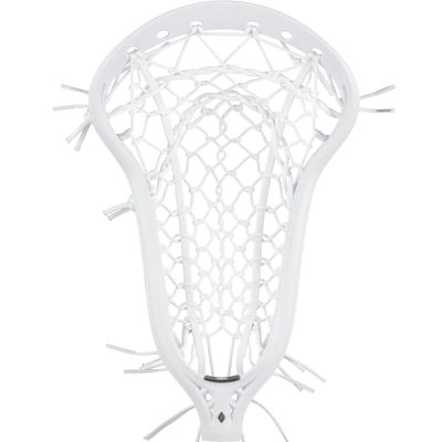 Womens Mark 2 Defense Lacrosse Head Strung with Tech Trad (Mid Pocket - White/White)