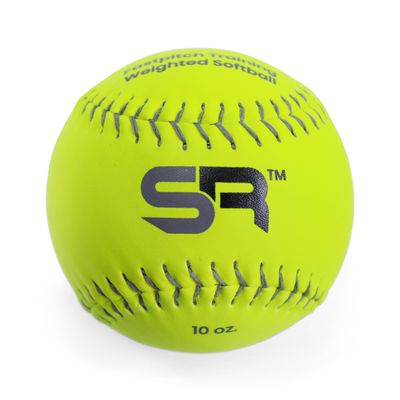 Score It Right - Weighted Training Softballs, 5 Weights (4oz, 5oz, 8oz, 10oz, 12oz), Soft Touch for Skill Improvement - Suitable for All Players, 12-inch (10oz)
