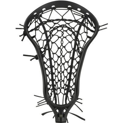 Womens Mark 2 Offense Lacrosse Head Strung with Tech Trad (High Pocket - Black/Black)