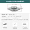 CAMPINGMOON 2pcs Cap for Camping Gas Fuel Canister with EN417 Lindal Valve M-108-2P view 4