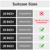 Bukere Hanging Packing Shelves for Luggage Suitcase, Portable Travel Cube Bag Organizer, Travel Essentials, Compression Closet Storage Organizer, X-Large Capacity view 3